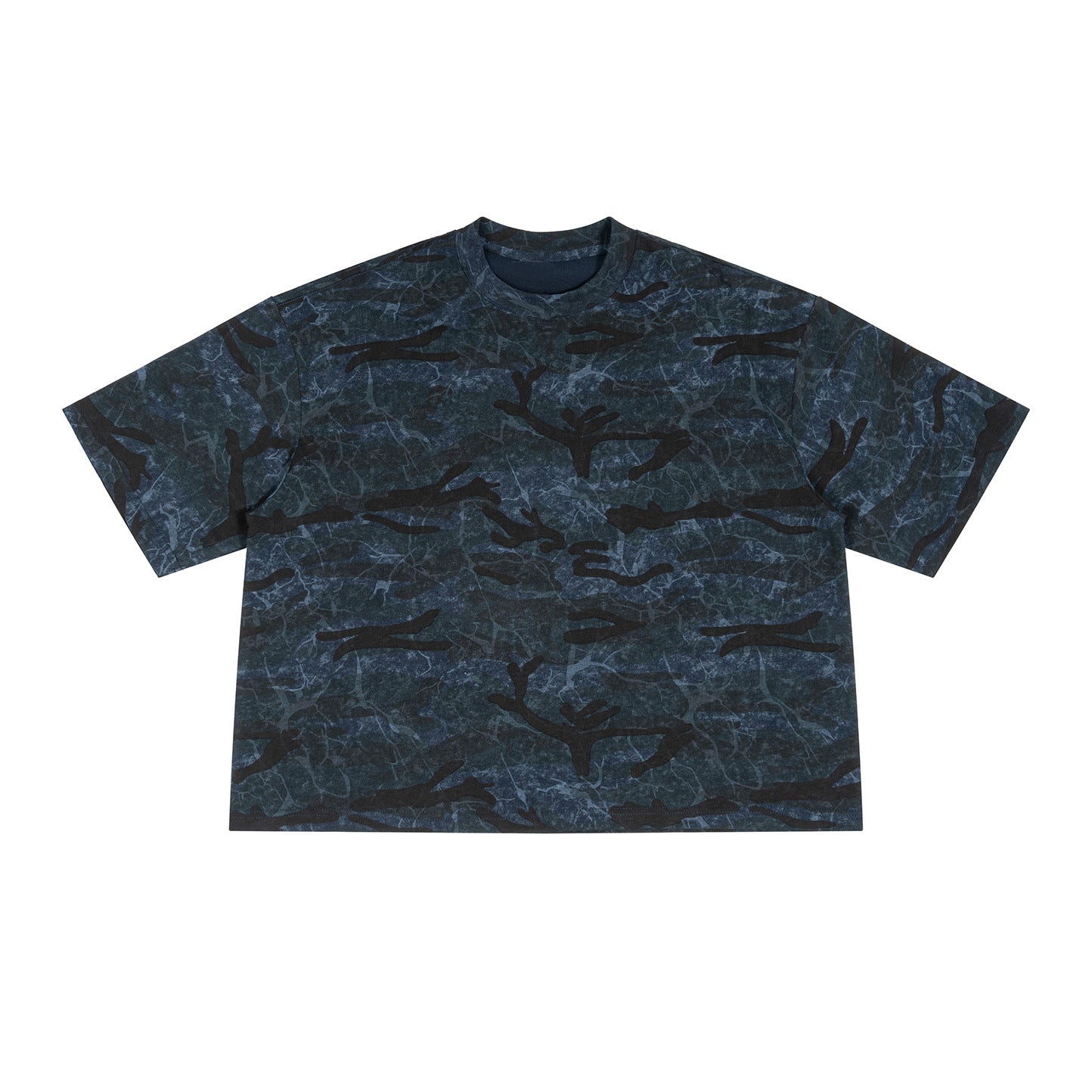Blue Recon Camo Crew Tee, product photo