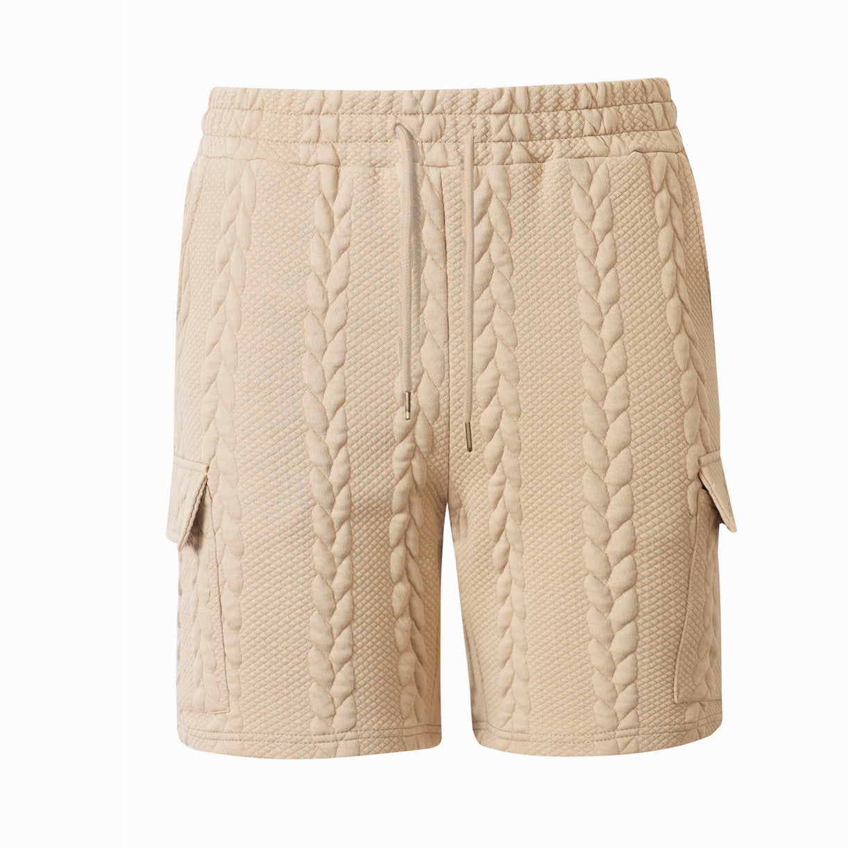 Khaki Palm Jacquard Shorts, product photo