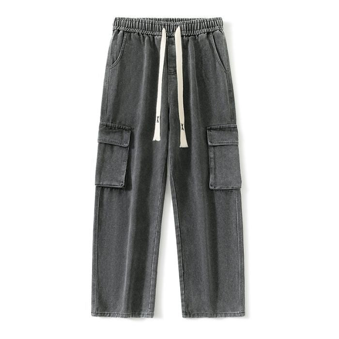 Large-Pocket Cargo Jeans