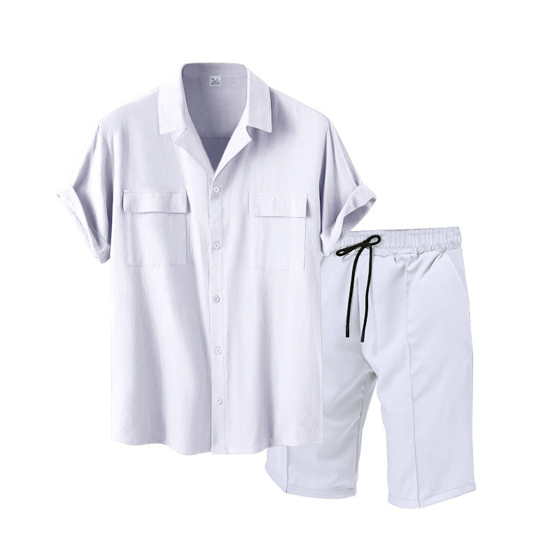 White Sahara Camp-Collar Shirt, product photo