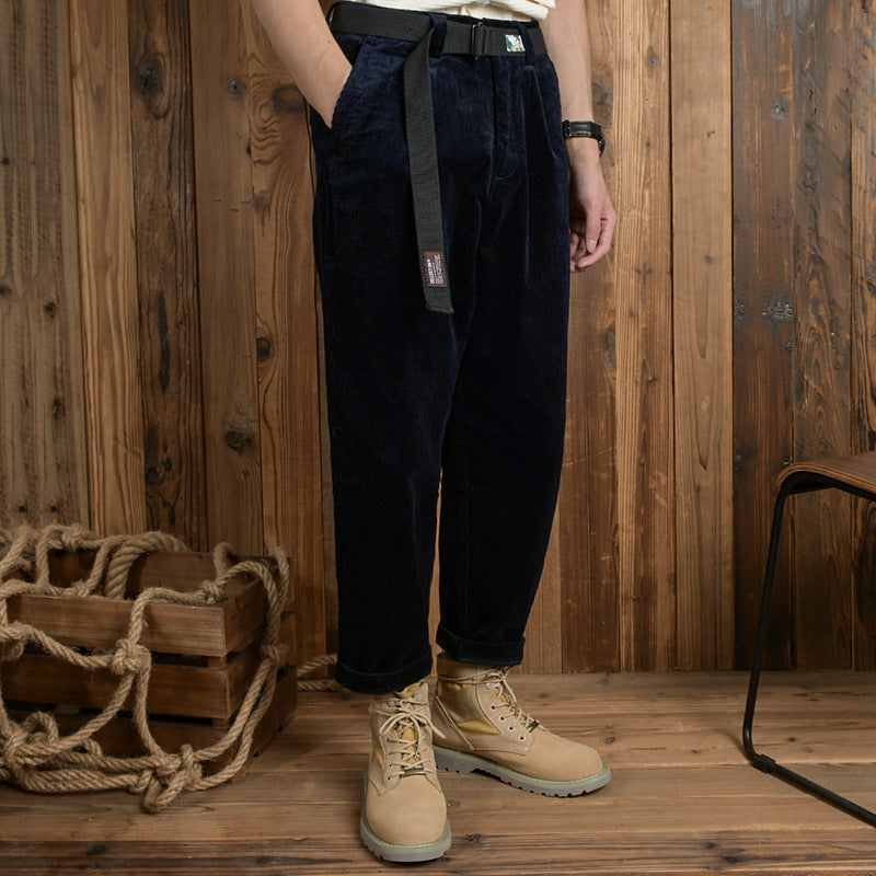 Black Kyoto Corduroy Trousers, product photo