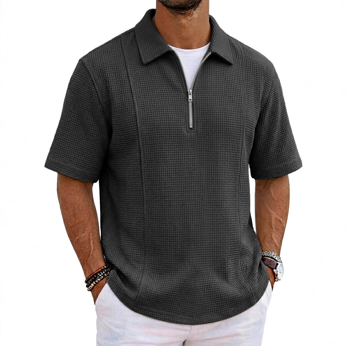 Meridian Half-Zip Polo, product photo
