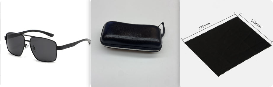 Black + Case Pilot Polarized Sunglasses, product photo