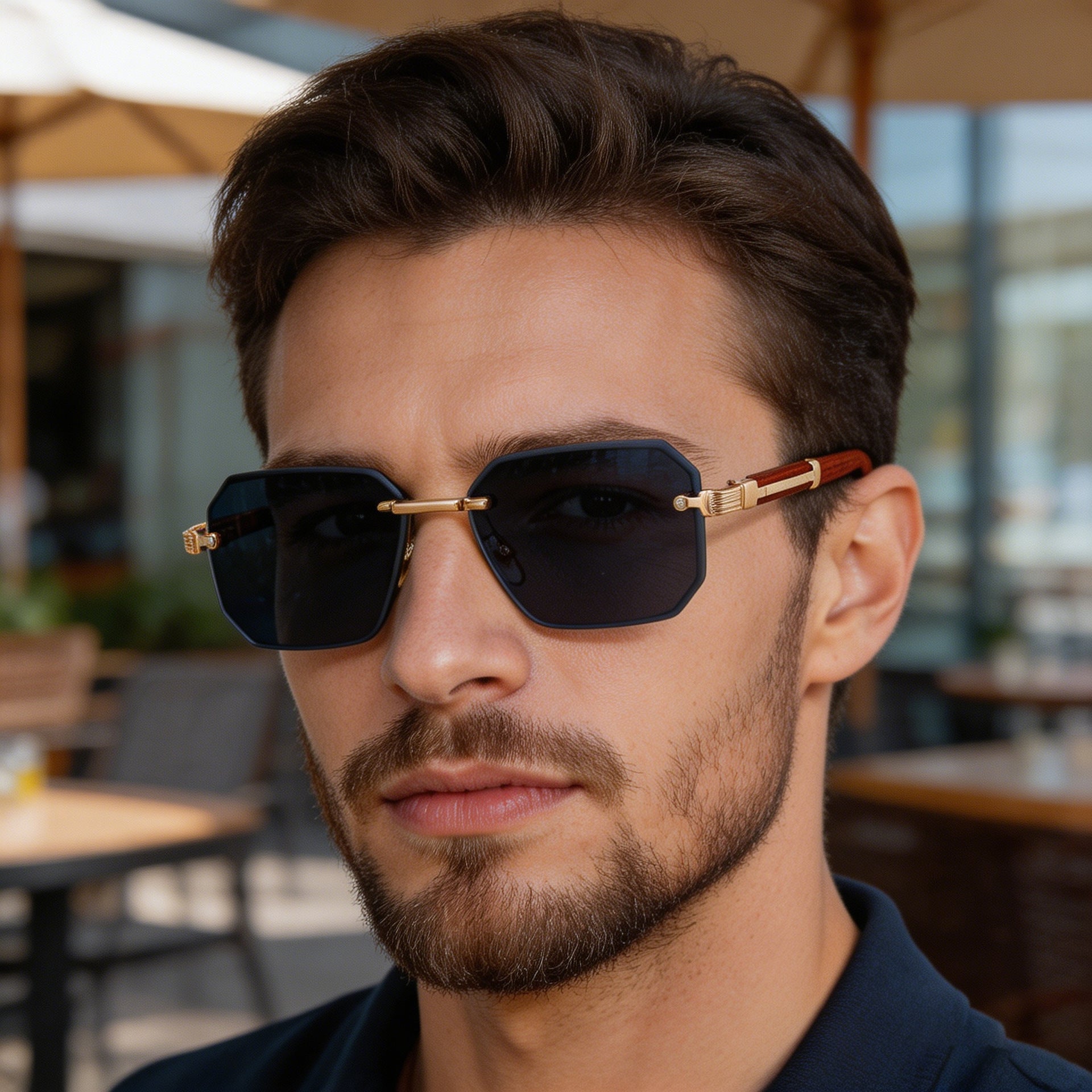 Vector Rimless Sunglasses, product photo