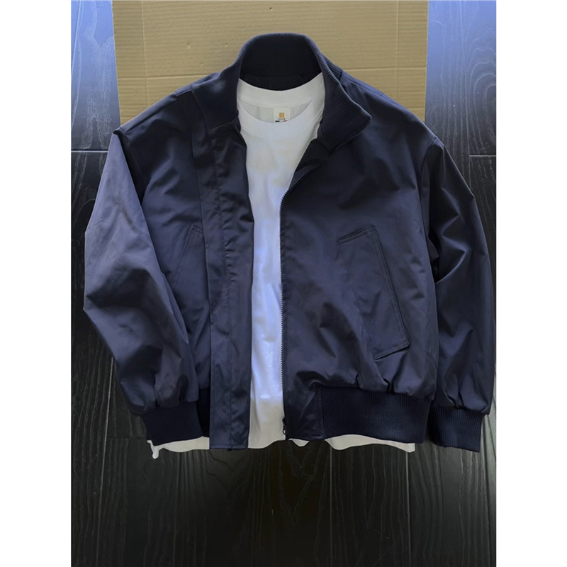 Navy Blue Aviator Bomber Jacket, product photo