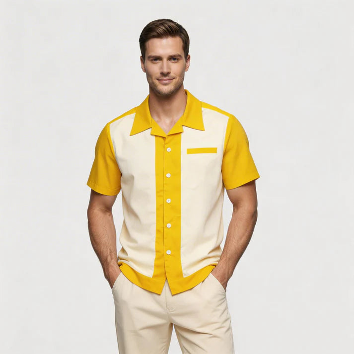 Yellow Kingsway Short-Sleeve Shirt, product photo