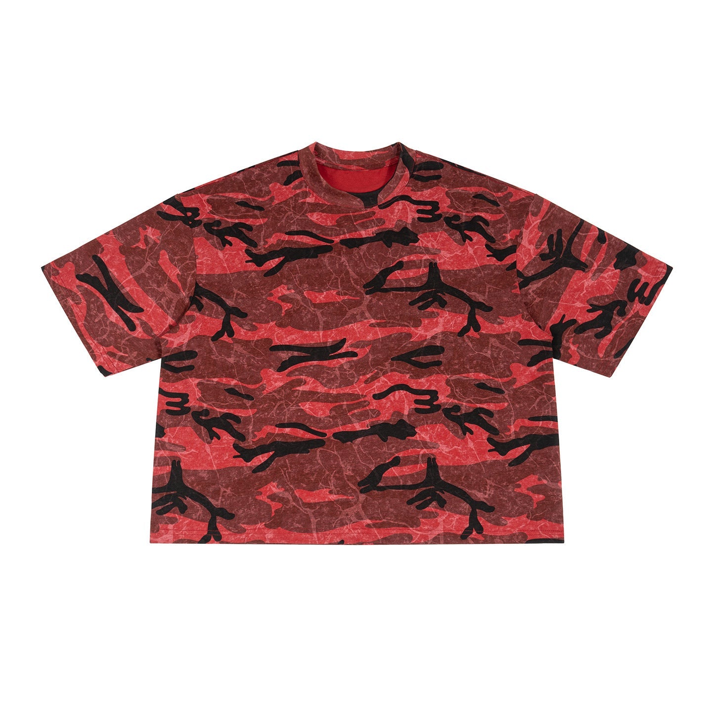Red Recon Camo Crew Tee, product photo