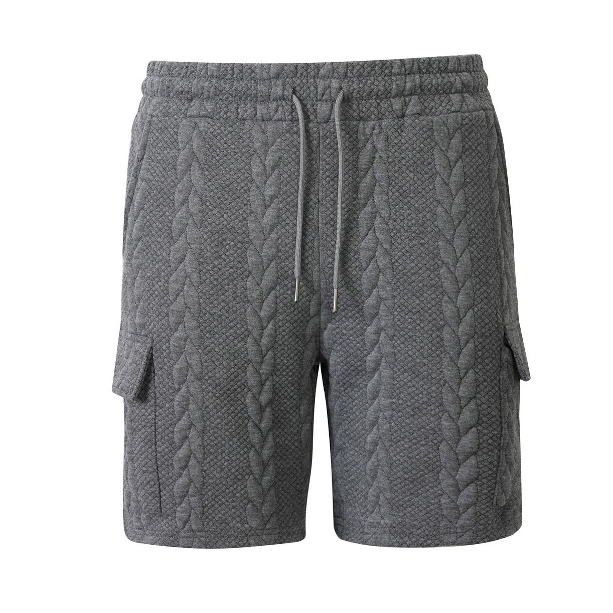 Dark Gray Palm Jacquard Shorts, product photo