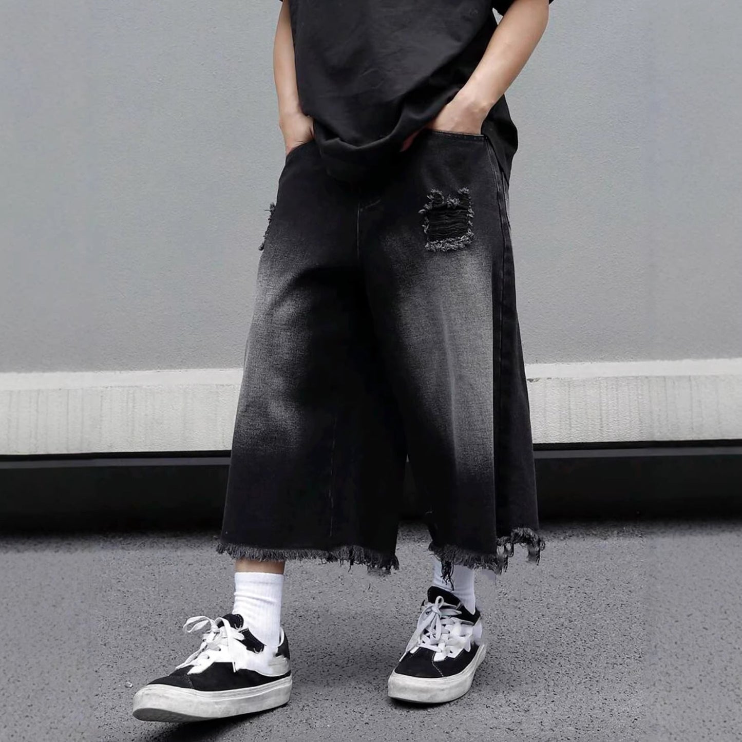 Fade Distressed Jeans, product photo