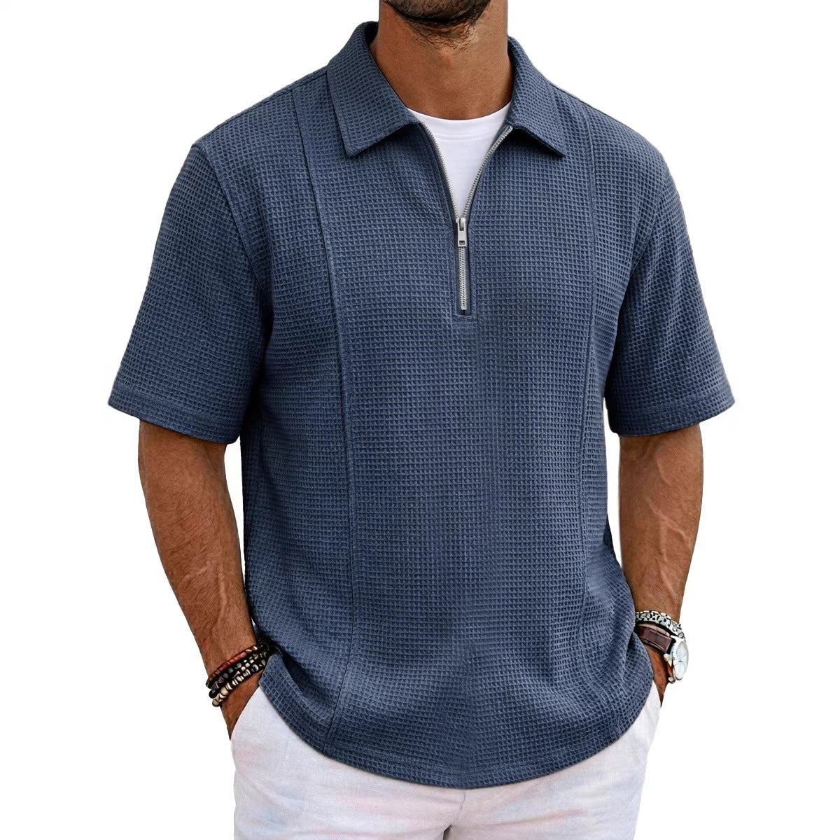 Meridian Half-Zip Polo, product photo