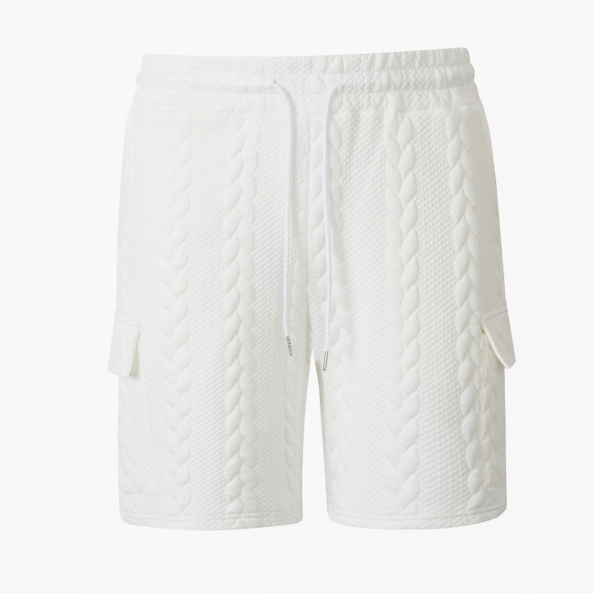 White Palm Jacquard Shorts, product photo