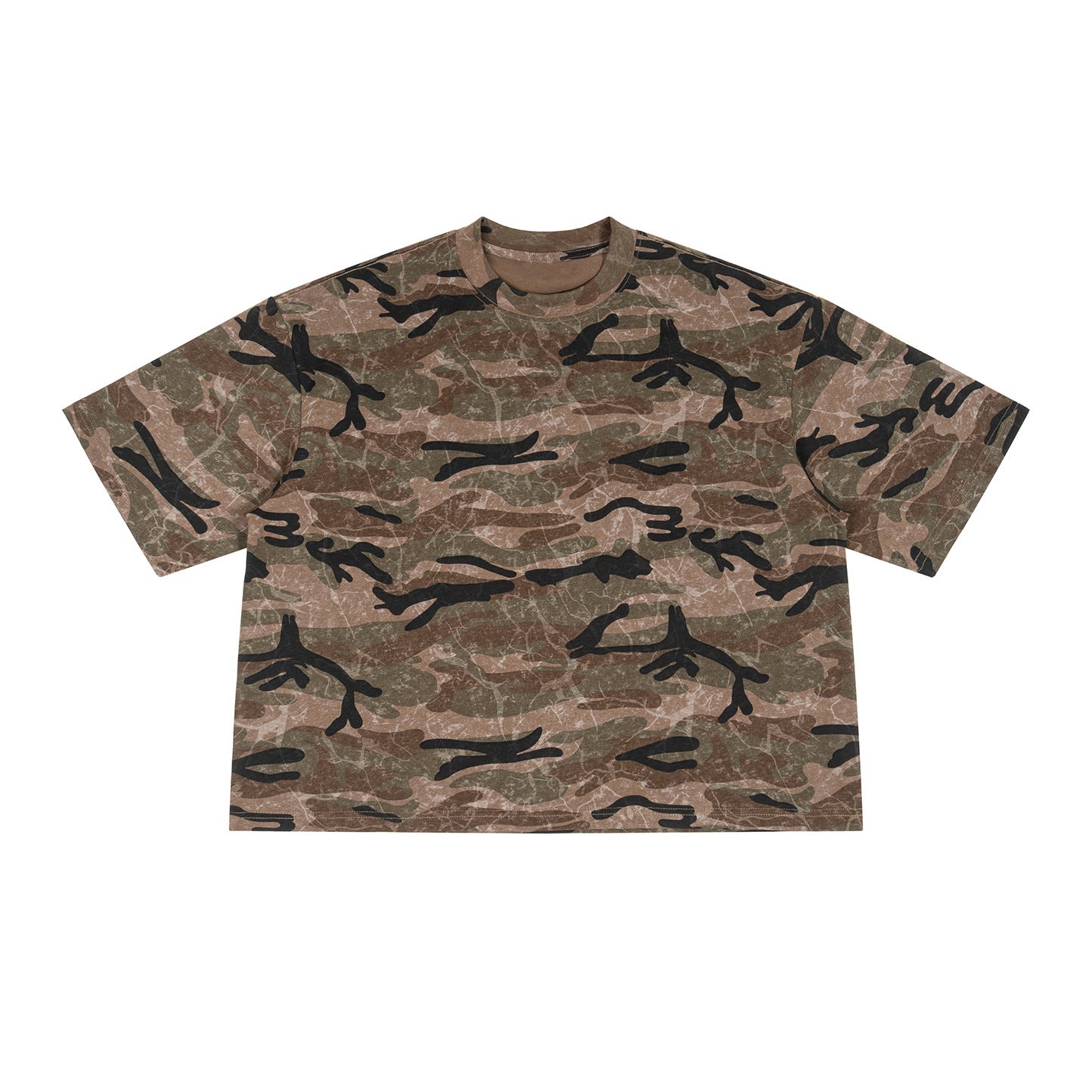 Green Recon Camo Crew Tee, product photo