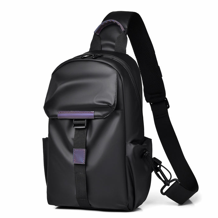 Hale Leather-Look Chest Bag