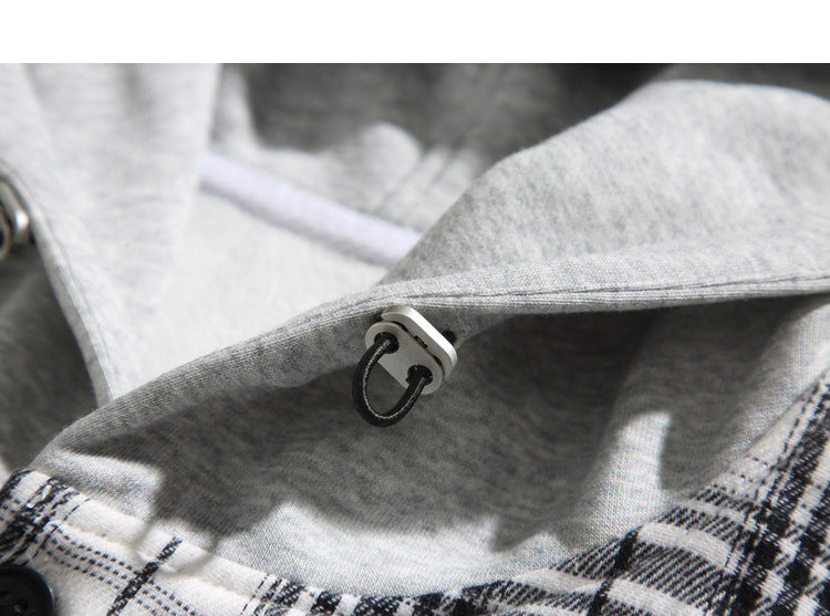 Fleece-Lined Hooded Shirt Jacket