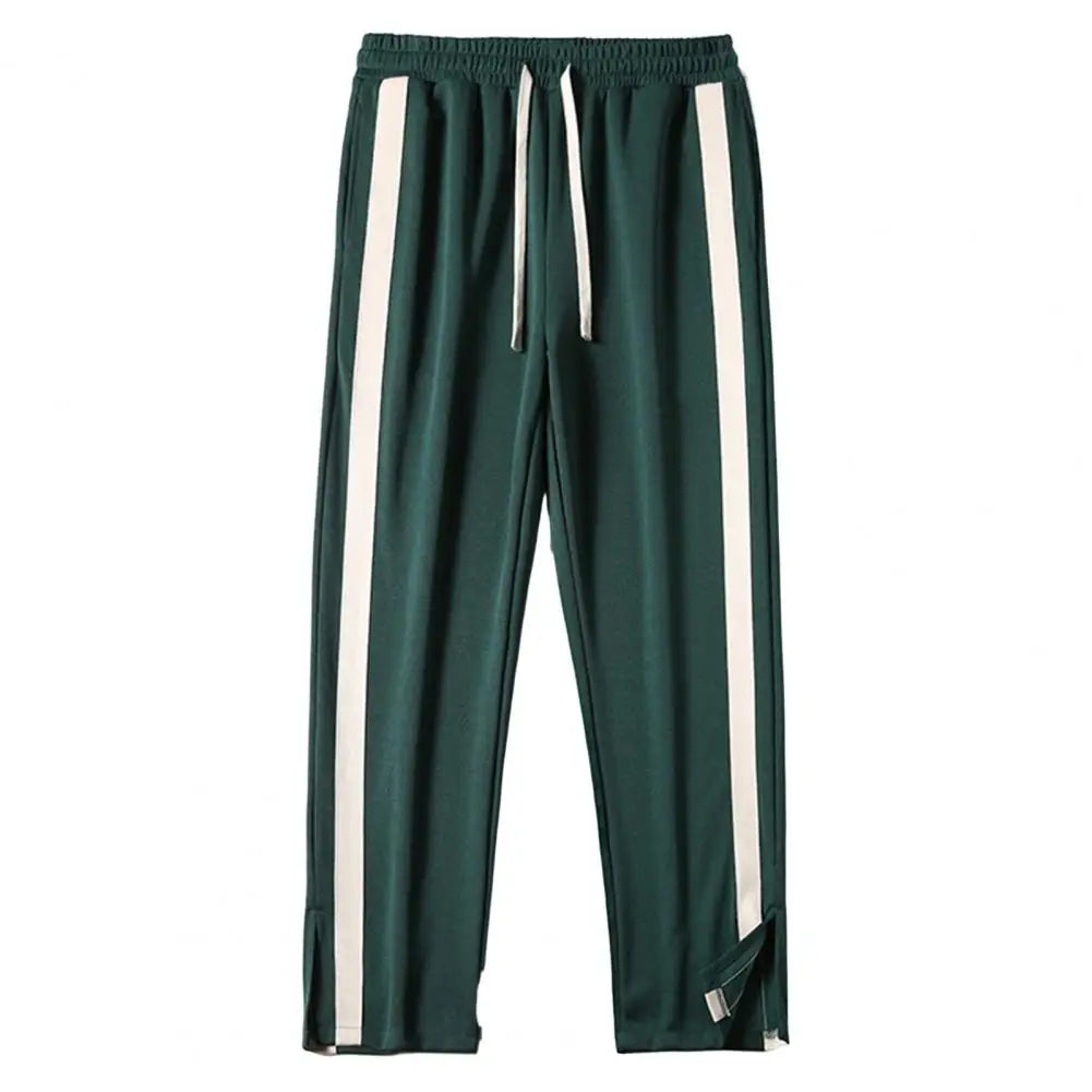 Striped Wide-Leg Sweatpants