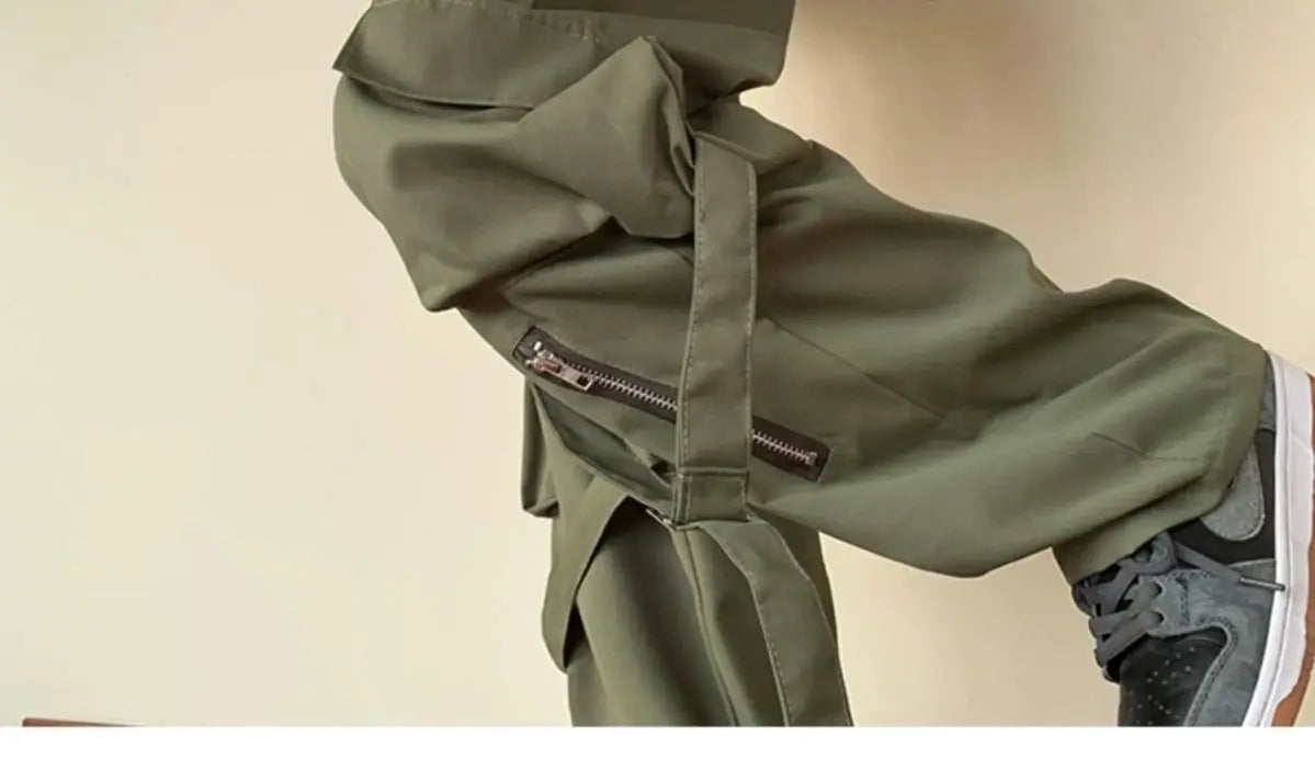 Retro Wide-Leg Work Pants