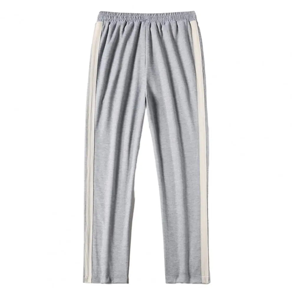 Striped Wide-Leg Sweatpants