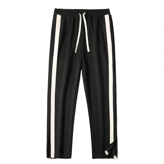 Striped Wide-Leg Sweatpants