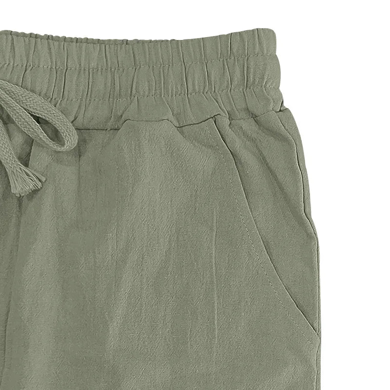 Drawstring Wide-Leg Yoga Trousers
