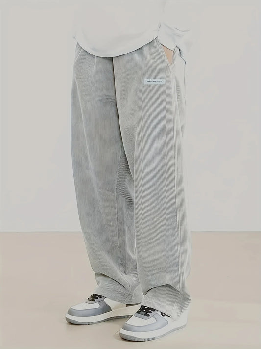 Corduroy Drawstring Casual Pants