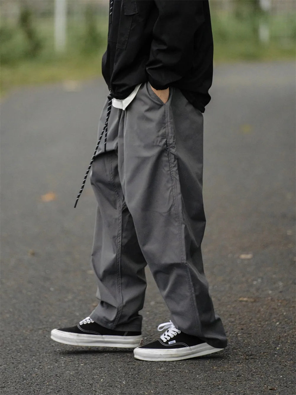 Safari Cargo Belt Wide-Leg Pants