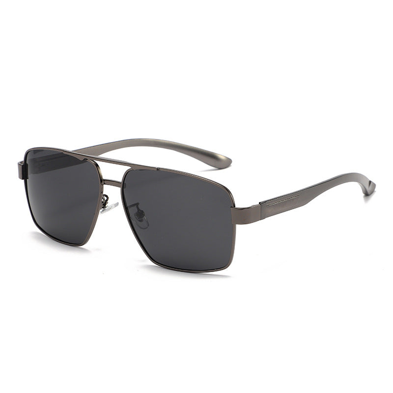 Gun Gray Pilot Polarized Sunglasses, product photo