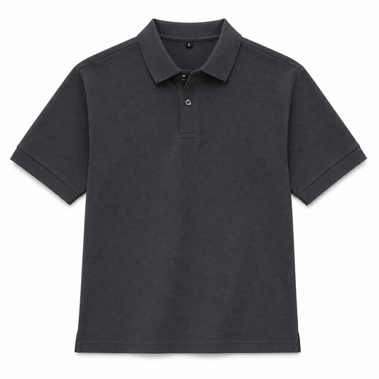 Anchor Heavyweight Polo charcoal product photo