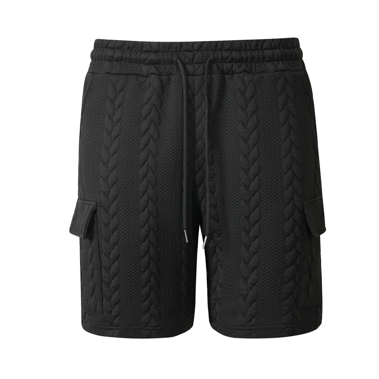 Black Palm Jacquard Shorts, product photo