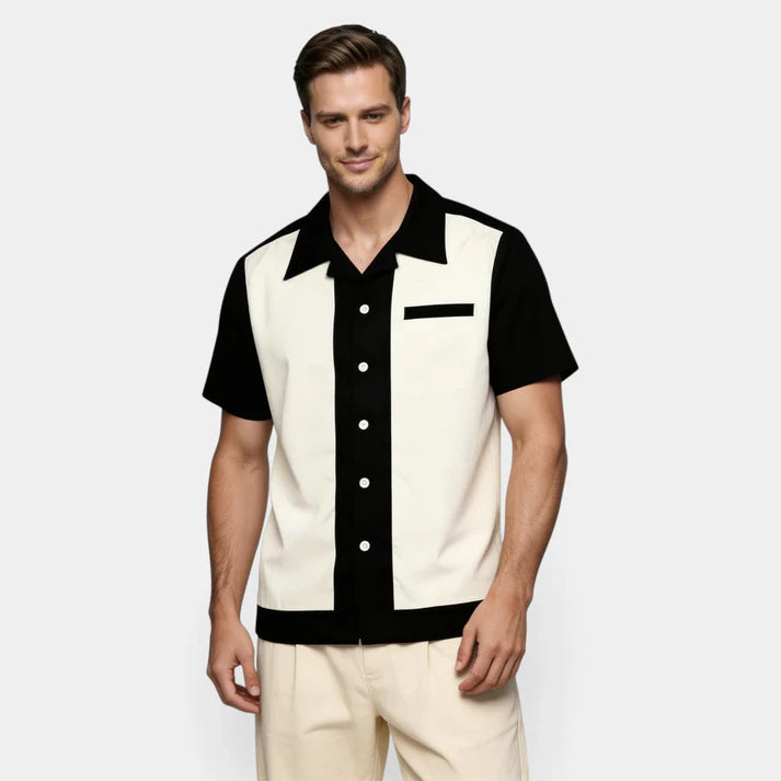 Black Kingsway Short-Sleeve Shirt, product photo