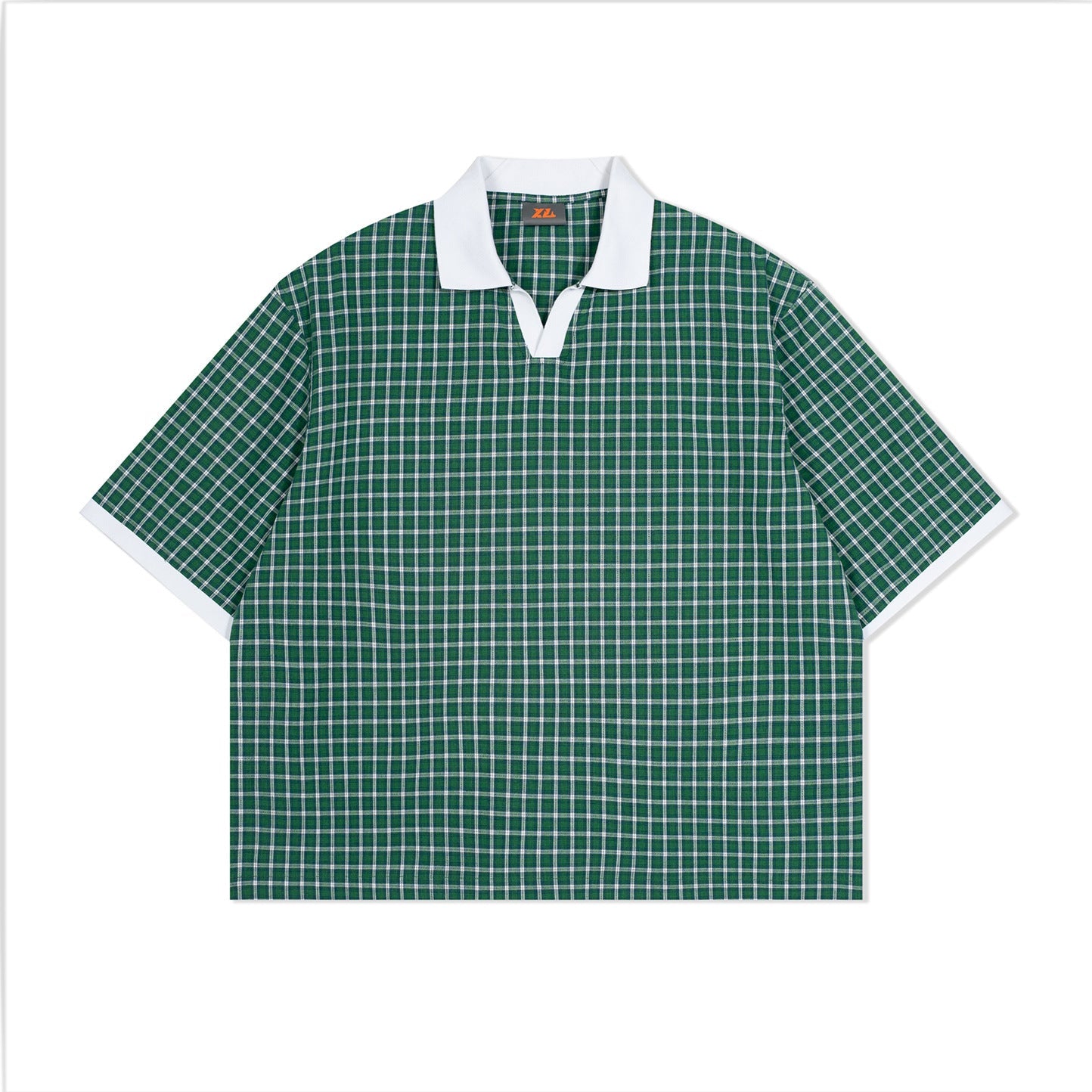 Green Madras Plaid Shirt, product photo