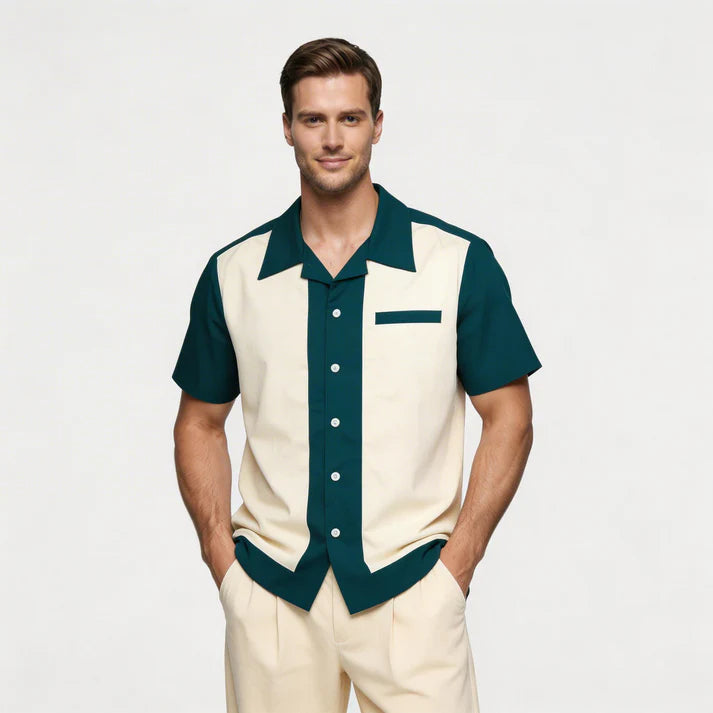 Green Kingsway Short-Sleeve Shirt, product photo