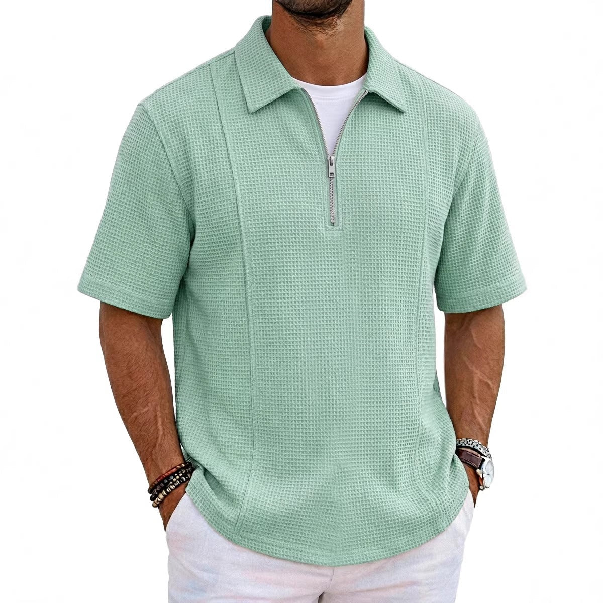 Meridian Half-Zip Polo, product photo