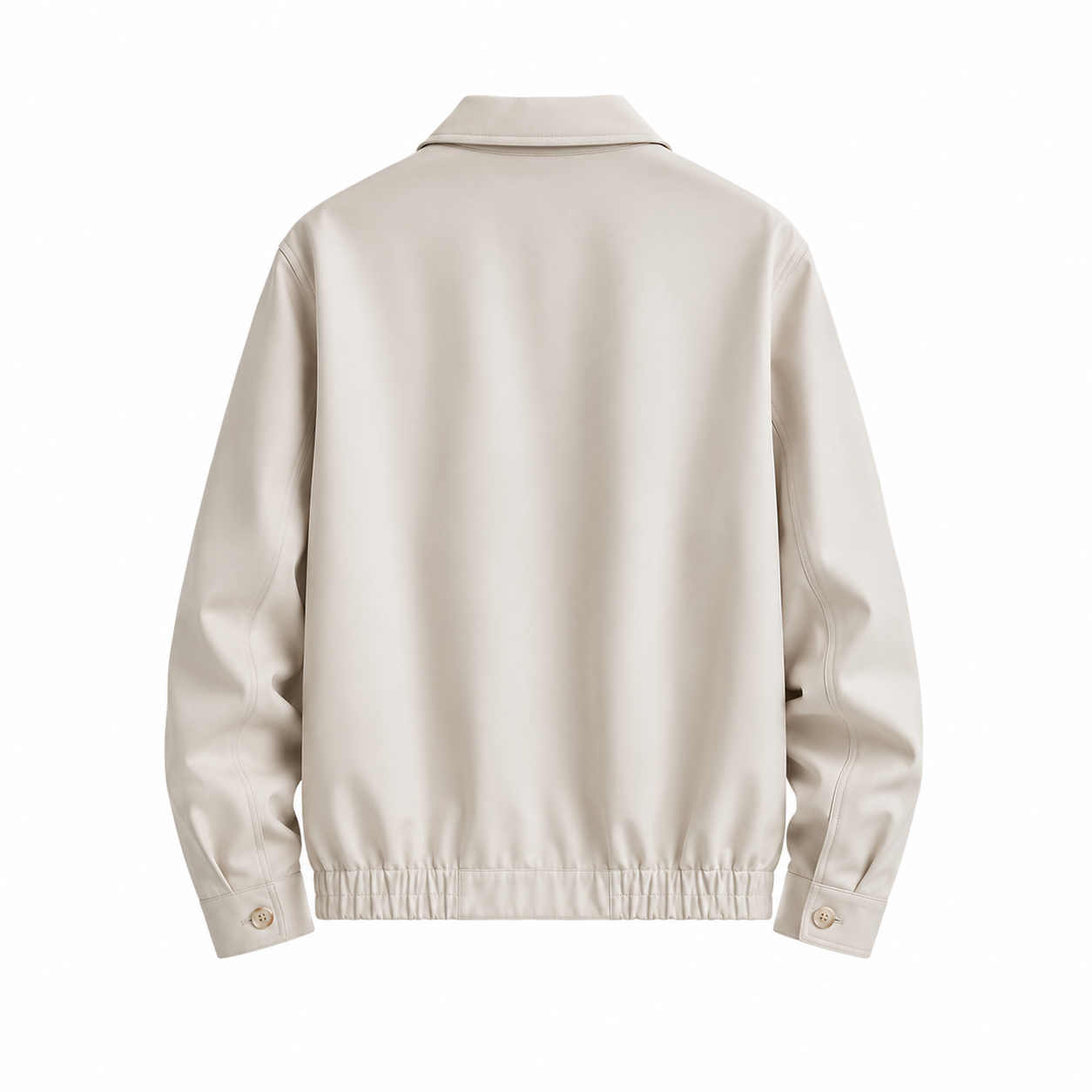 White cropped jacket — back product view