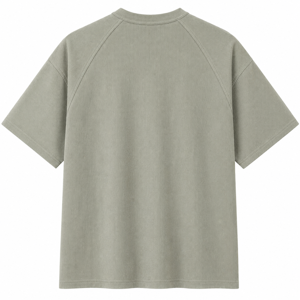 Stitchwork Cotton Tee in apricot — back product view